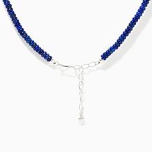 Jay King Sterling Silver Chilean Turquoise & Lapis Beaded Necklace