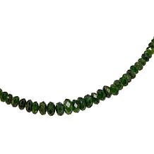 Jay King Sterling Silver Chrome Diopside Graduated Bead Necklace