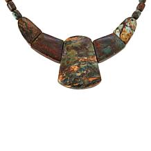 Jay King Sterling Silver Colorful Forest Stone Necklace