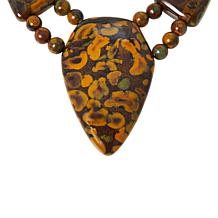 Jay King Sterling Silver Congolese Flower Calcite Necklace