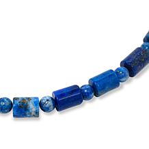 Jay King Sterling Silver Denim Lapis Bead 18" Necklace