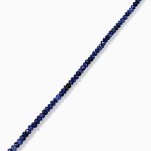 Jay King Sterling Silver Faceted Blue Sapphire Beaded Necklace