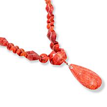 Jay King Sterling Silver Indonesian Branch Coral 18-1/4" Necklace