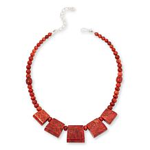 Jay King Sterling Silver Indonesian Branch Coral Bead Necklace