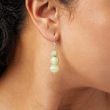 Jay King Sterling Silver Jade Dragon Serpentine Drop Earrings