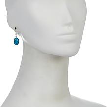 Jay King Sterling Silver Kingman Turquoise Oval Drop Earrings