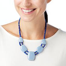 Jay King Sterling Silver Laps/Anhydrite Reversible Necklace