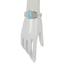 Jay King Sterling Silver Larimar Cuff Bracelet