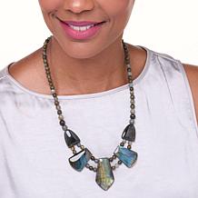 Jay King Sterling Silver Madagascar Labradorite 18" Necklace