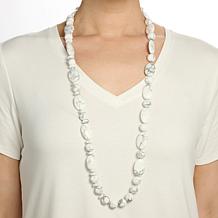 Jay King Sterling Silver Magnesite Bead 36" Necklace