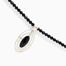 Jay King Sterling Silver Midnight Chalcedony 34" Beaded Necklace