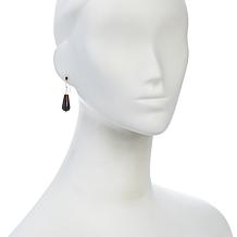 Jay King Sterling Silver Multi-Color Petrified Wood Drop Earrings