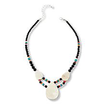 Jay King Sterling Silver Multicolor Multigemstone Inlay 18" Necklace