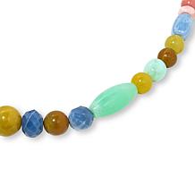 Jay King Sterling Silver Multicolor Opal Bead 18-1/4" Necklace