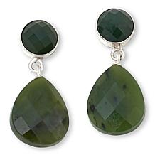 Jay King Sterling Silver Nephrite Jade Pear-Drop Earrings