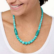 Jay King Sterling Silver Peruvian Amazonite Bead Necklace