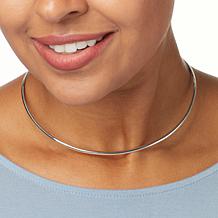 Jay King Sterling Silver Polished Collar Necklace