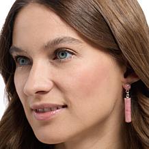Jay King Sterling Silver Rhodochrosite Drop Earrings