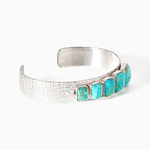 Jay King Sterling Silver Sonoran Blue Turquoise Cuff