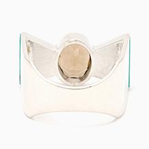 Jay King Sterling Silver Sonoran Turquoise & Smoky Quartz Ring
