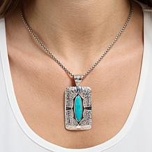 Jay King Sterling Silver Sonoran Turquoise Pendant