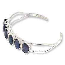 Jay King Sterling Silver Tanzanite 6-Stone Cuff Bracelet