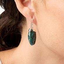 Jay King Sterling Silver Teal Apatite Drop Earrings