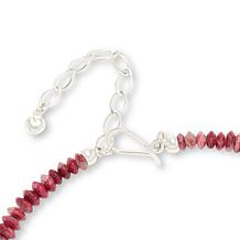 Jay King Sterling Silver Thulite Bead 18" Necklace