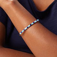 Jay King Sterling Silver Turquoise and Lapis Cuff Bracelet
