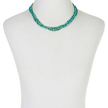 Jay King Sterling Silver Turquoise Bead 4-Strand Layered Necklace
