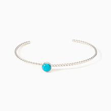 Jay King Sterling Silver Turquoise Stackable 3-Piece Cuff Bracelet Set