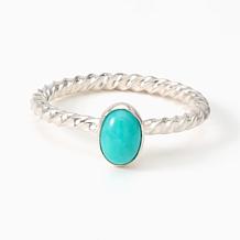 Jay King Sterling Silver Turquoise Stackable 3-Piece Ring Set