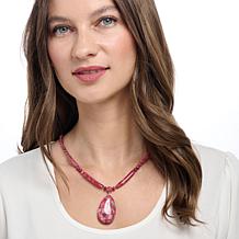 Jay King Thulite Sterling Silver Necklace