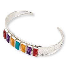 Jay King Turquoise and Composite Spiny Oyster Shell Cuff Bracelet