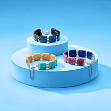 Jay King Turquoise and Orange Spiny Bracelet