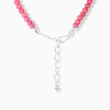Jay King Turquoise Peruvian Turquoise & Baroque Rose Rhodonite Pend...
