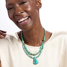 Jay King Turquoise Spruce Moutainn Sterling Silver Necklace