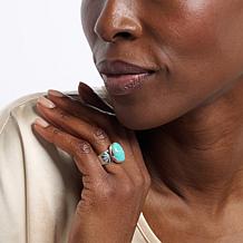 Jay King Tyrone Turquoise Sterling Silver Freeform Solitaire Ring