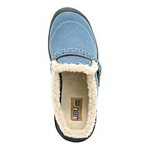 JBU Riley Faux Leather Slip-On Mule with Faux Shearling Collar