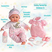 JC Toys Berenguer Boutique 15" Soft Body Caucasian Baby Doll Gift Set
