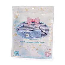 JC Toys Berenguer Boutique Blue Eco Diapers 4-Pack Fits Dolls 14-18 in
