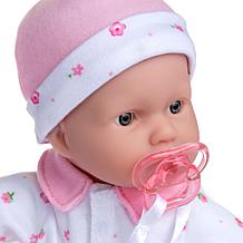 JC Toys La Baby Doll with White and Pink Onesie