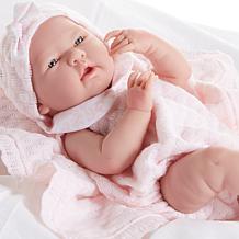 JC Toys La Newborn 15" Real Girl Baby Doll Pink Outfit