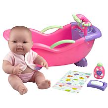 JC Toys Lots to Love Babies 14" Baby Doll & Bath Shower Gift Set