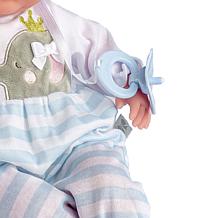 JC Toys Nonis Boutique 15in Realistic Blue Soft Body Baby Doll