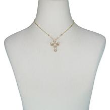 Joan Boyce Bobbette's "Never Alone" 8.64ctw CZ Cross Pin/Pendant