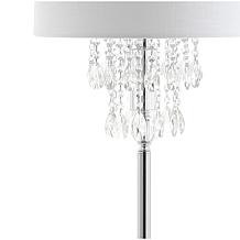 Jonathan Y Abigail 61"   Crystal and Chrome LED Floor Lamp