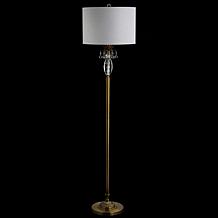 Jonathan Y Adalyn 61"   Crystal and Brass LED Floor Lamp