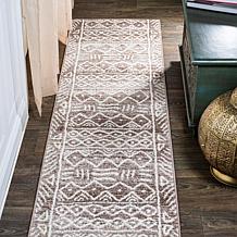 JONATHAN Y Amanar Geometric Brown/Ivory 2' x 10' Runner