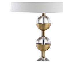 Jonathan Y Avery 27.5" Crystal and Brass LED Table Lamp - Set of 2